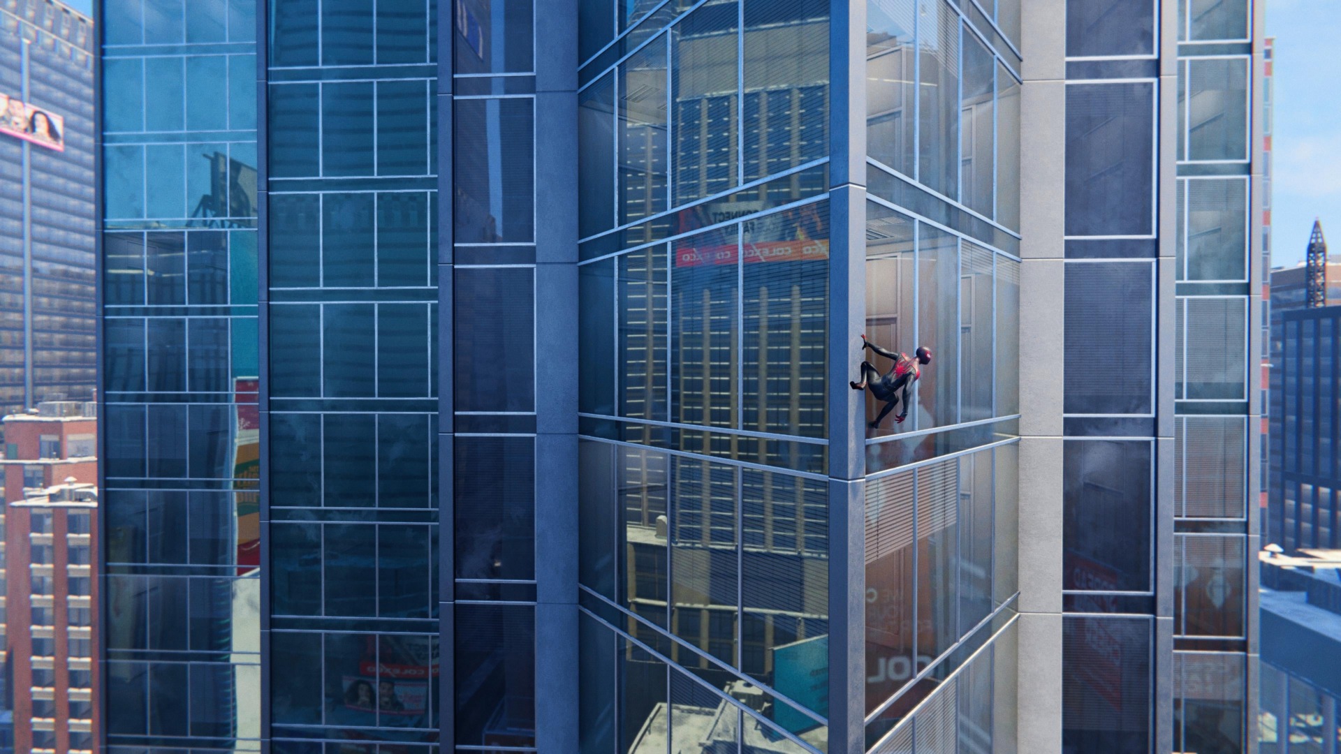 To think that Kotaku staffers could get photos of Spider-Man by simply looking out the window...