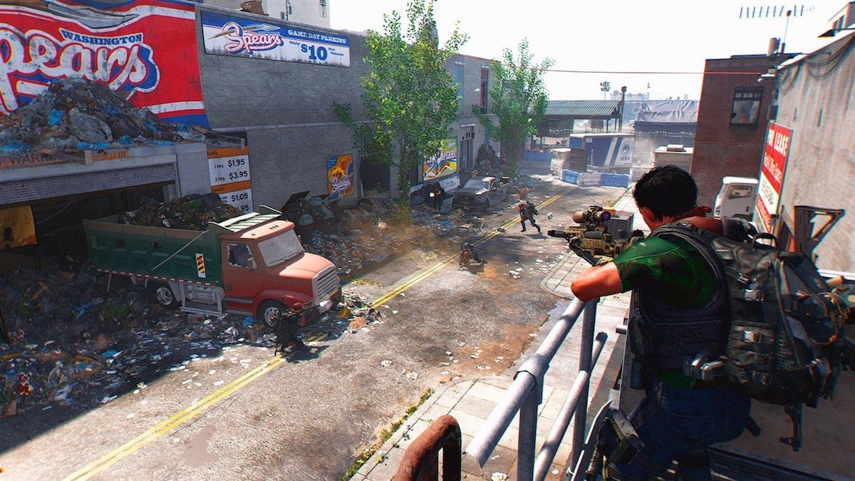 You’d only need a few mega-games, like The Division 2 (pictured), to fill up an Xbox’s internal storage.