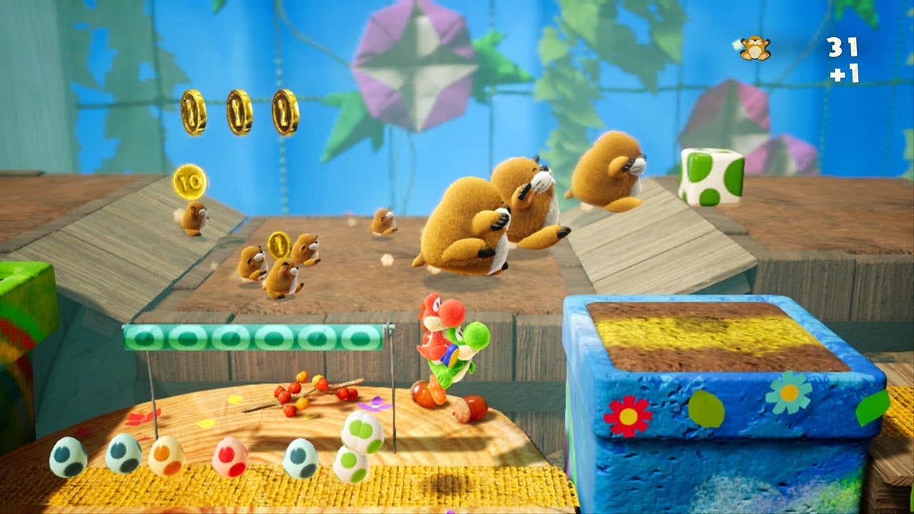 Unrelated screenshot of Yoshi’s Crafted World.