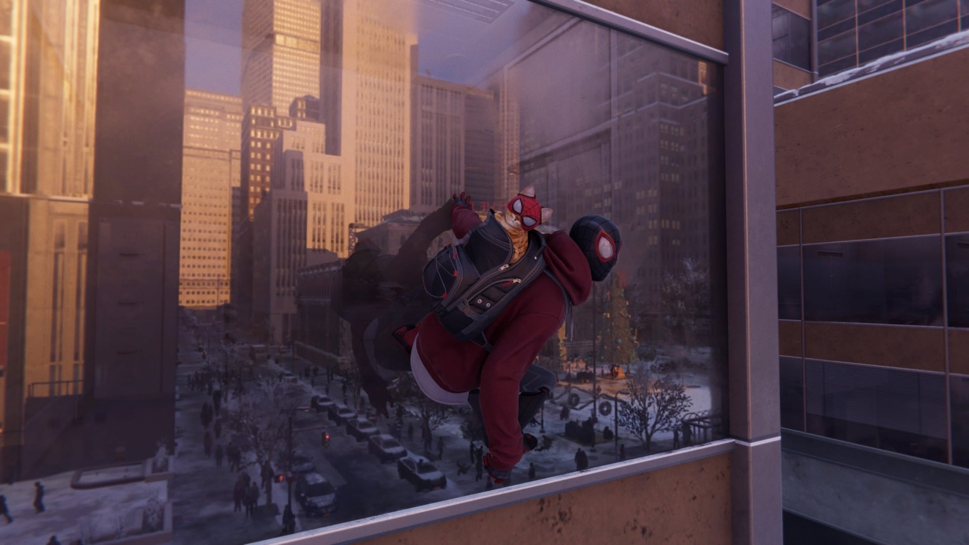 Weâll take any excuse to feature the cat suit from Spider-Man: Miles Morales. Those reflections arenât bad, either.