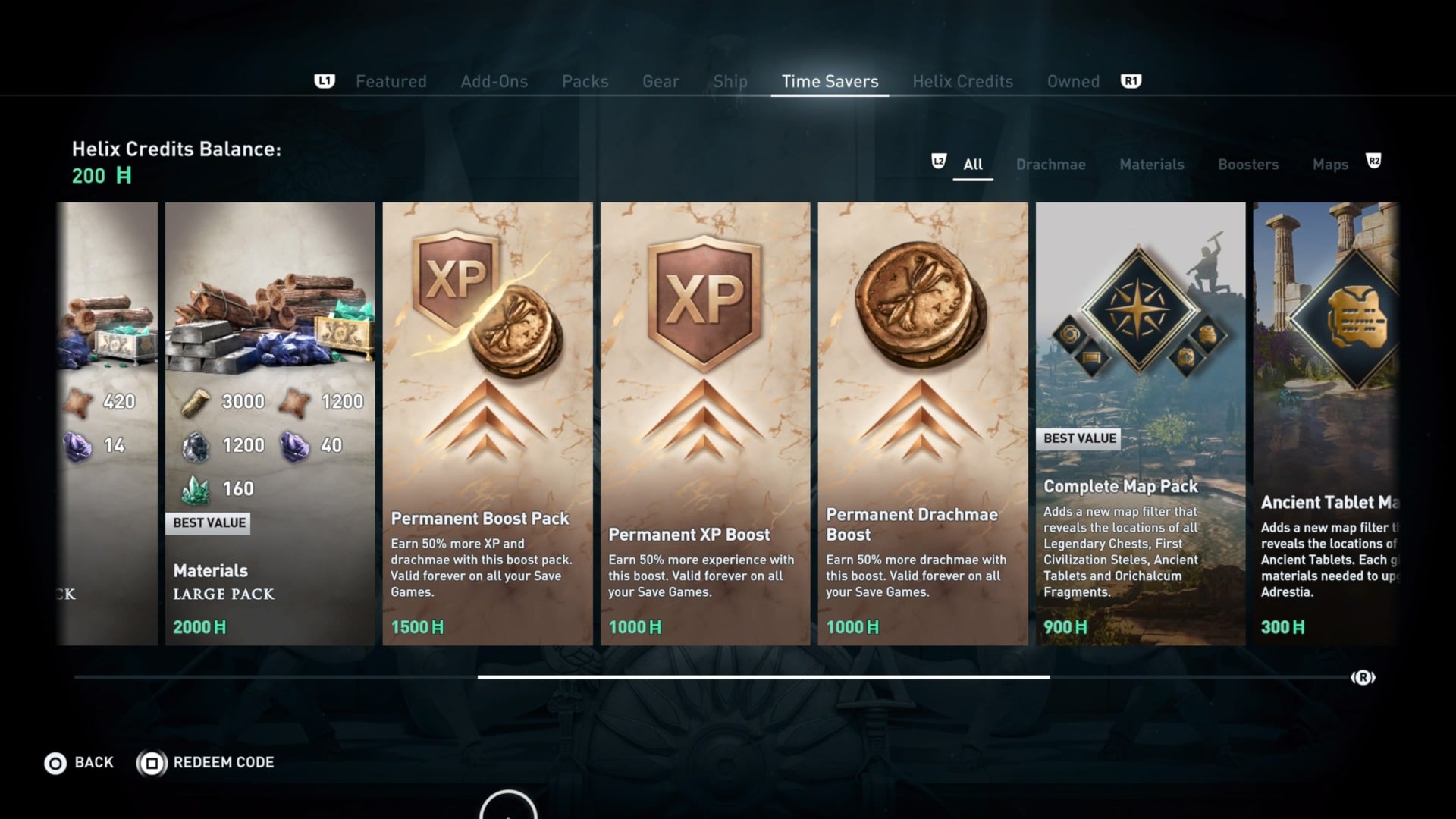 The XP and money boosters from 2018's Assassin’ Creed Odyssey