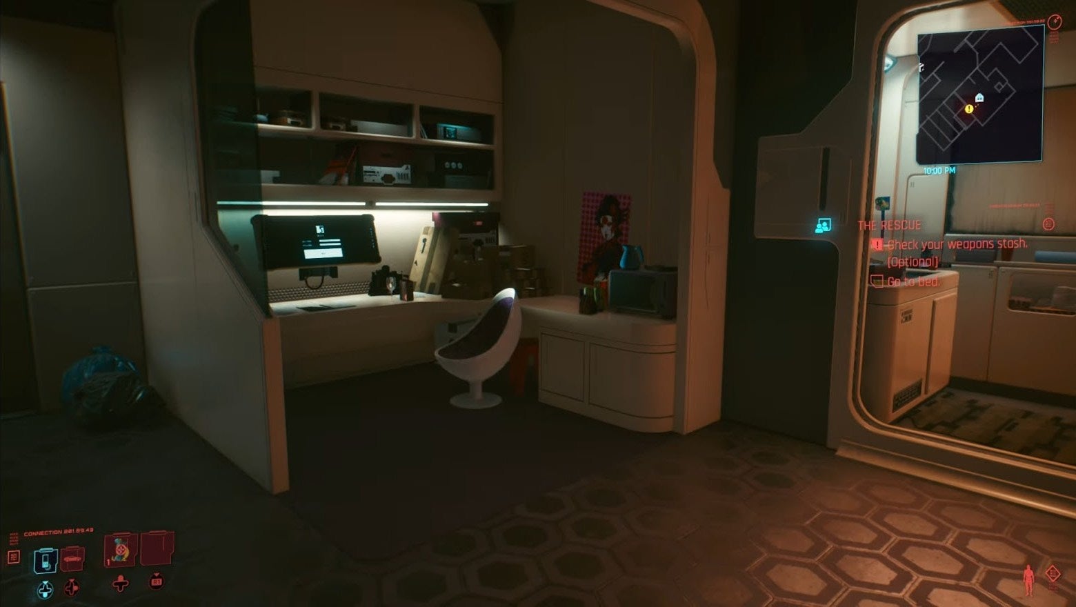 Cyberpunk 2077 running on my phone via Stadia streaming.