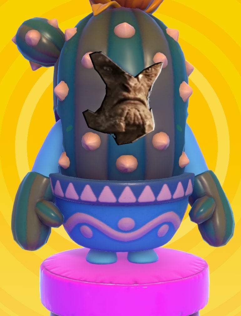 Skitters wins the award for “Worst Fall Guys Crossover.” 