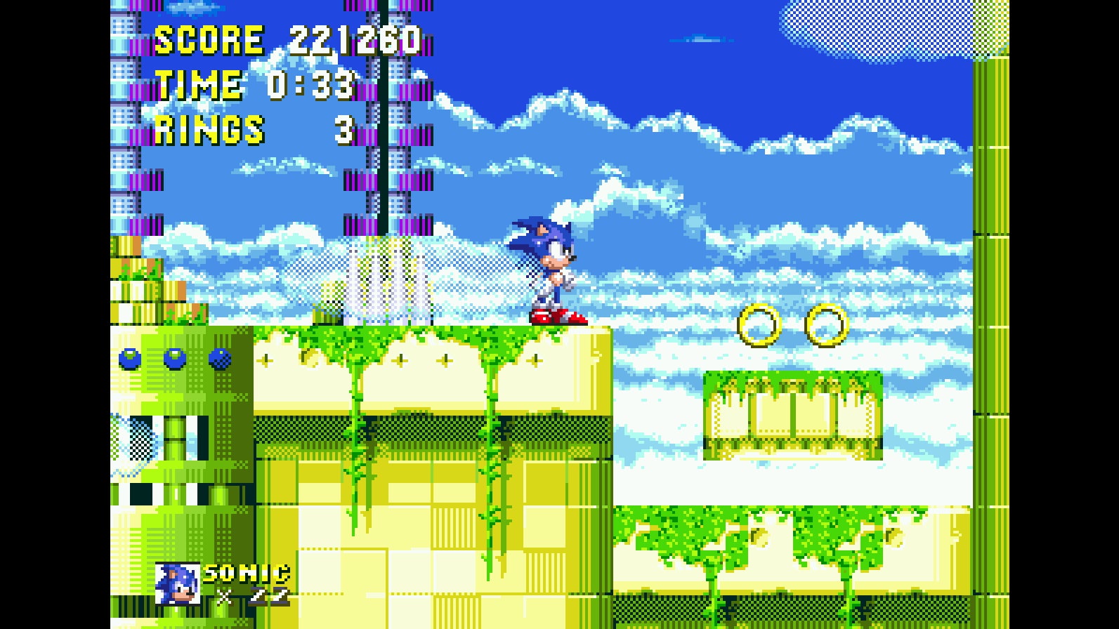 I can hear this image. The Sky Sanctuary theme is one of my favorite Sonic tracks.