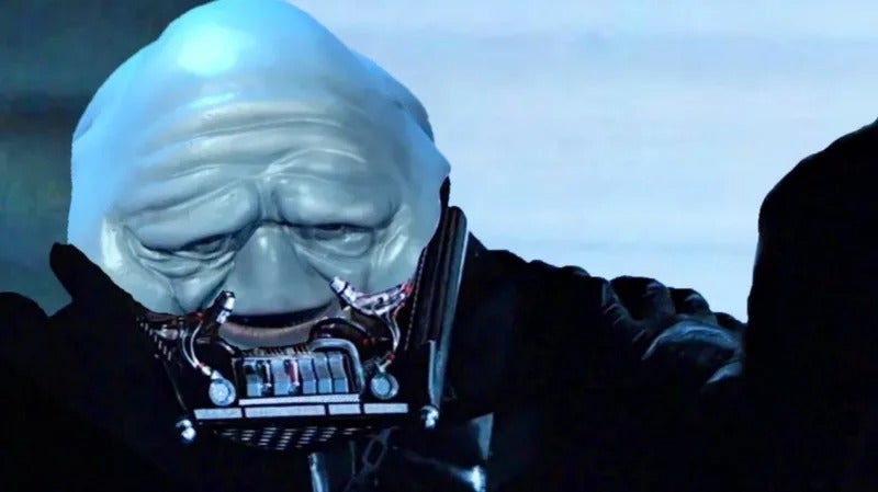 Bob The Rock doesn’t win anything. Also, Vader didn’t even look like this. Come on, dude.
