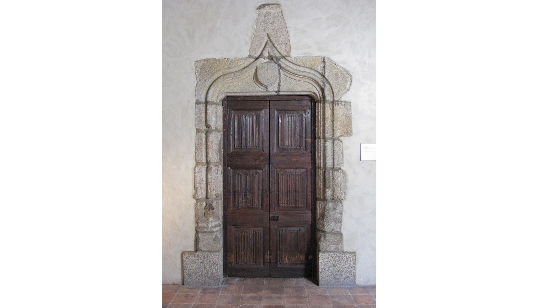 The 15th century French door in question. 