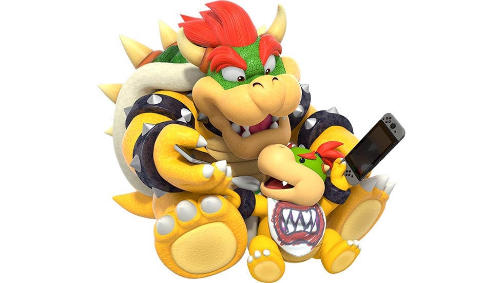 Bowser is an excellent father, and this is canon