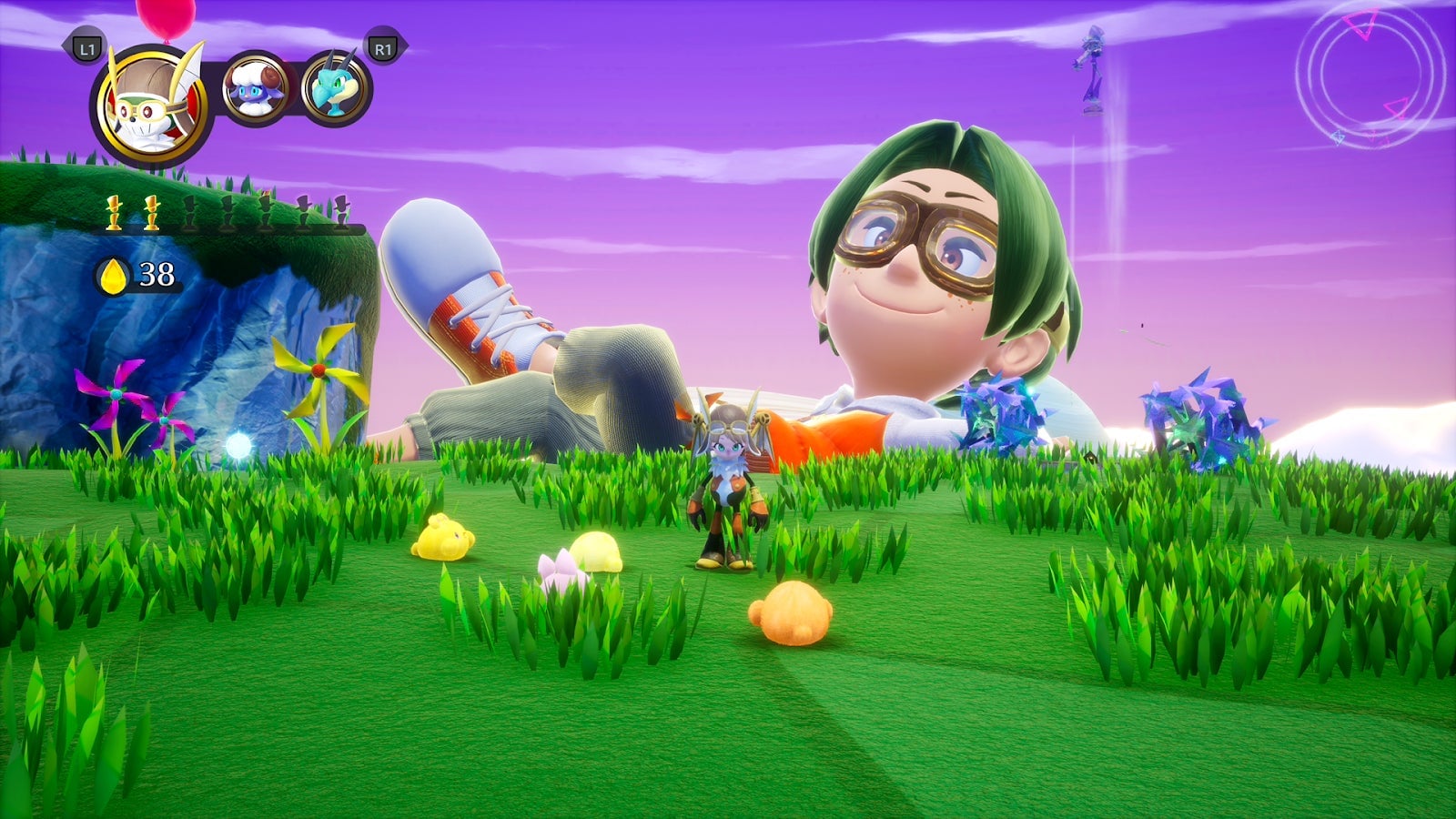 Just a giant boy in the sky, no big deal.