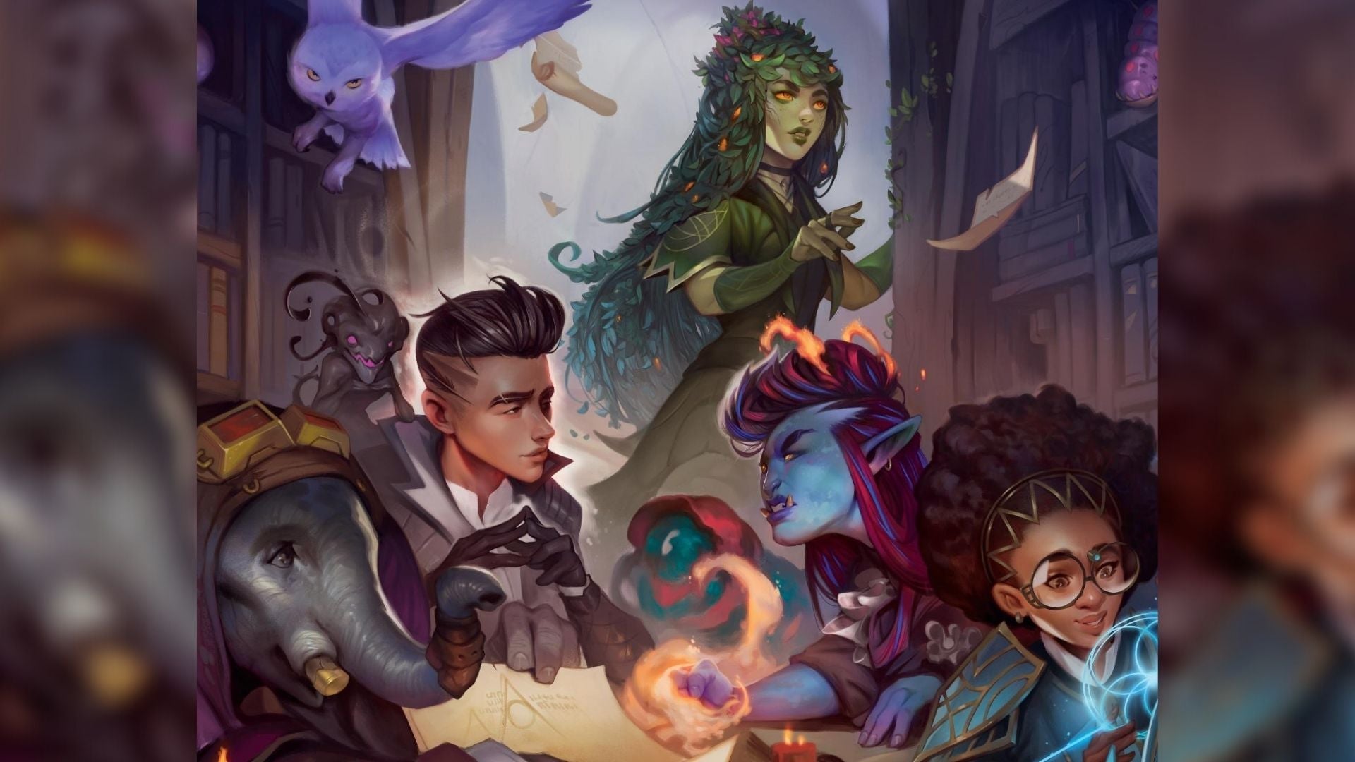 The Strixhaven kids. You can tell which one’s likely the jerk by the bouffant and the feather buzzed into his undercut.