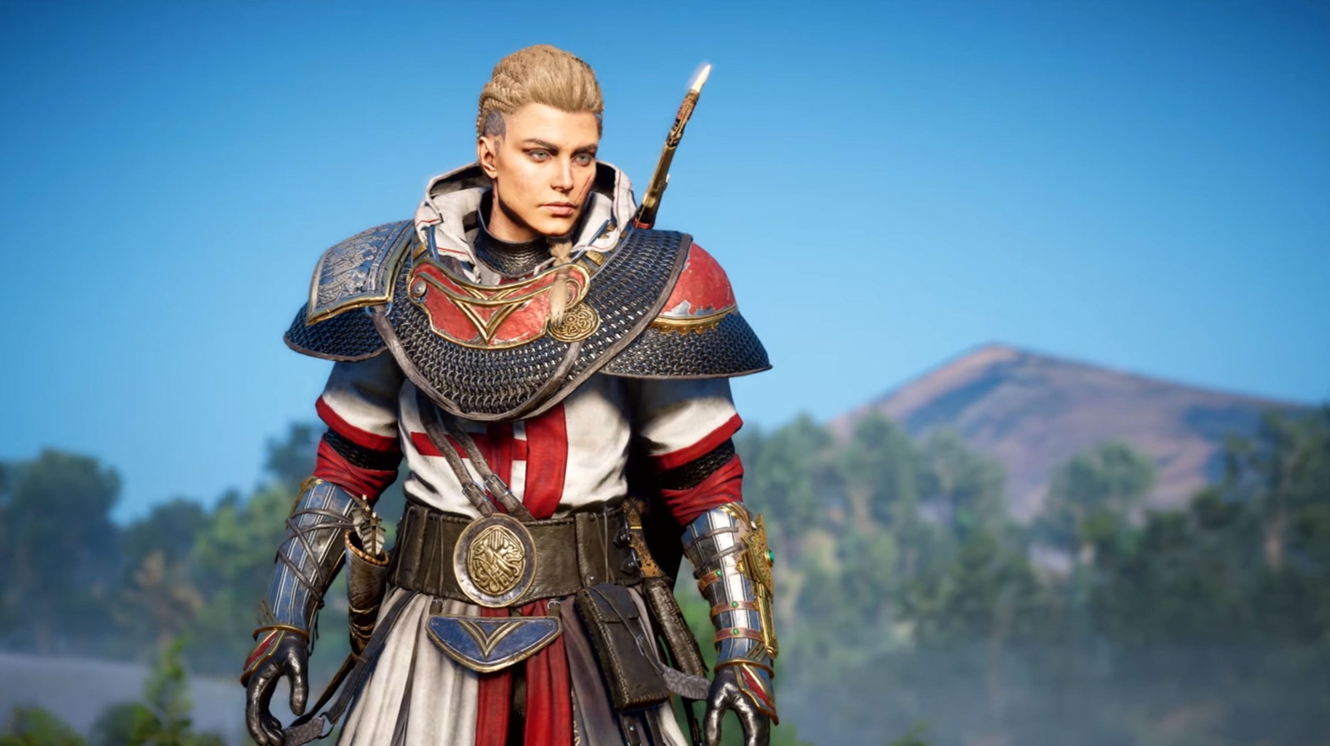 Screenshot: The new St George’s armour is nice, I guess, but it’s also very Templar, and my Eivor wouldn’t be caught dead in it.