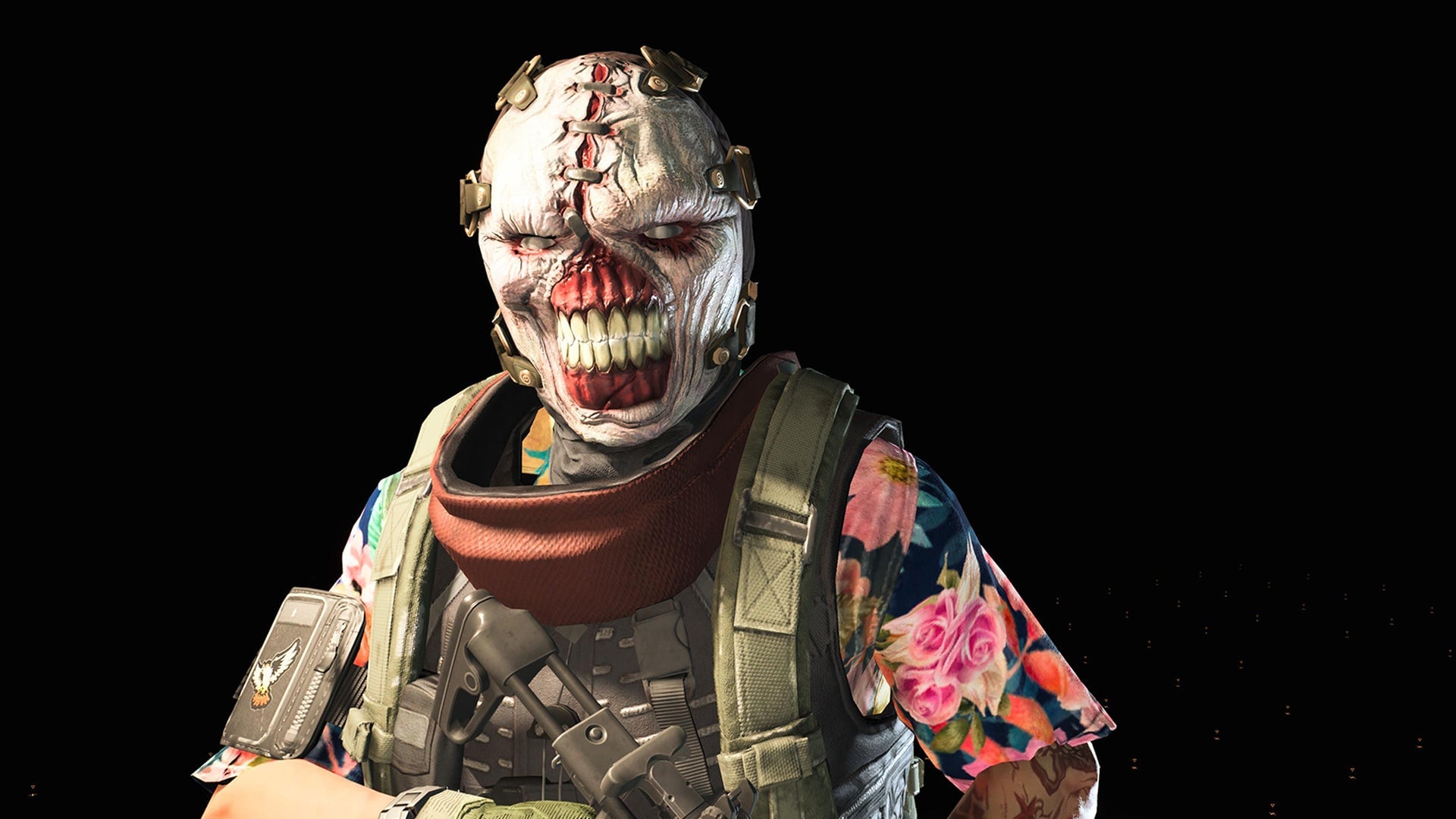 Nemesis mask. Big rocket launcher and chain gun not included. 