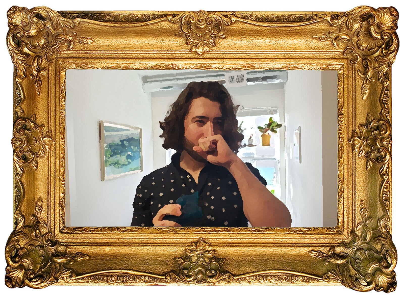 “Regret,” oil on canvas by Luke Plunkett, 2021