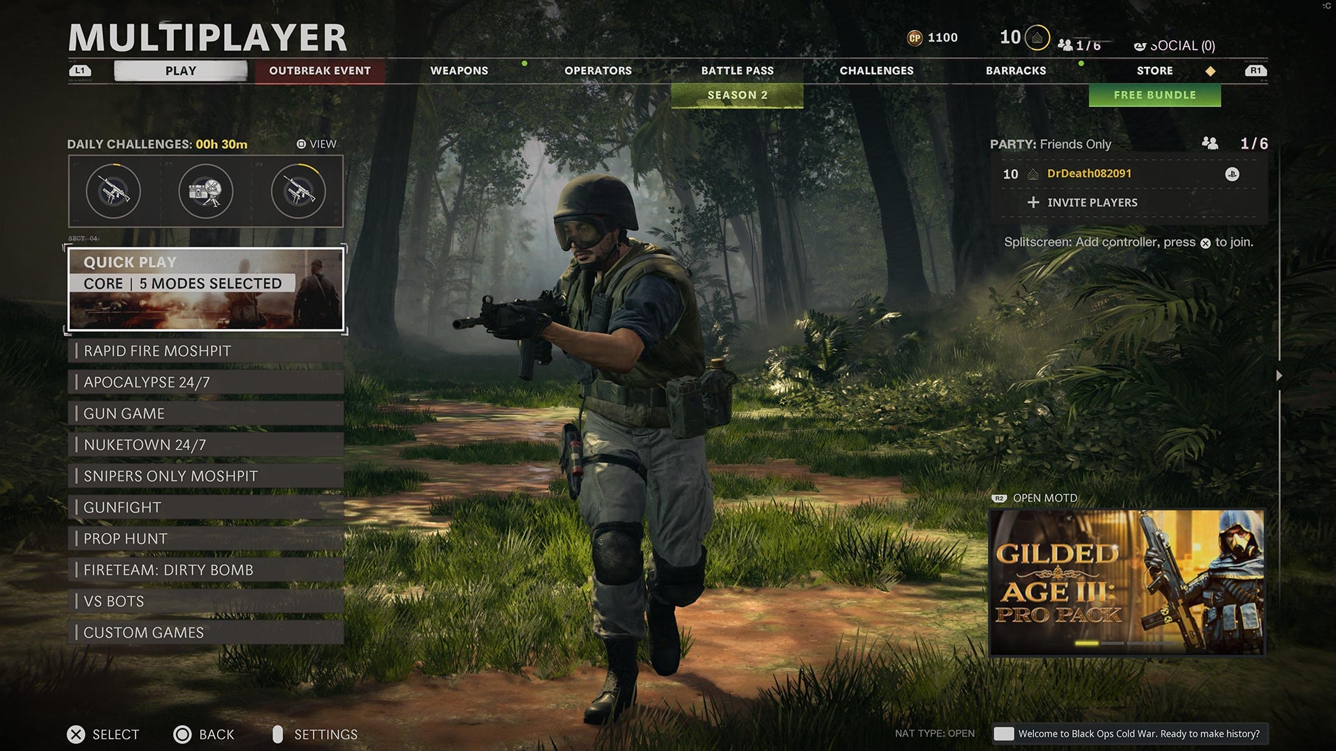 Nuketown 24/7 should be at the top.