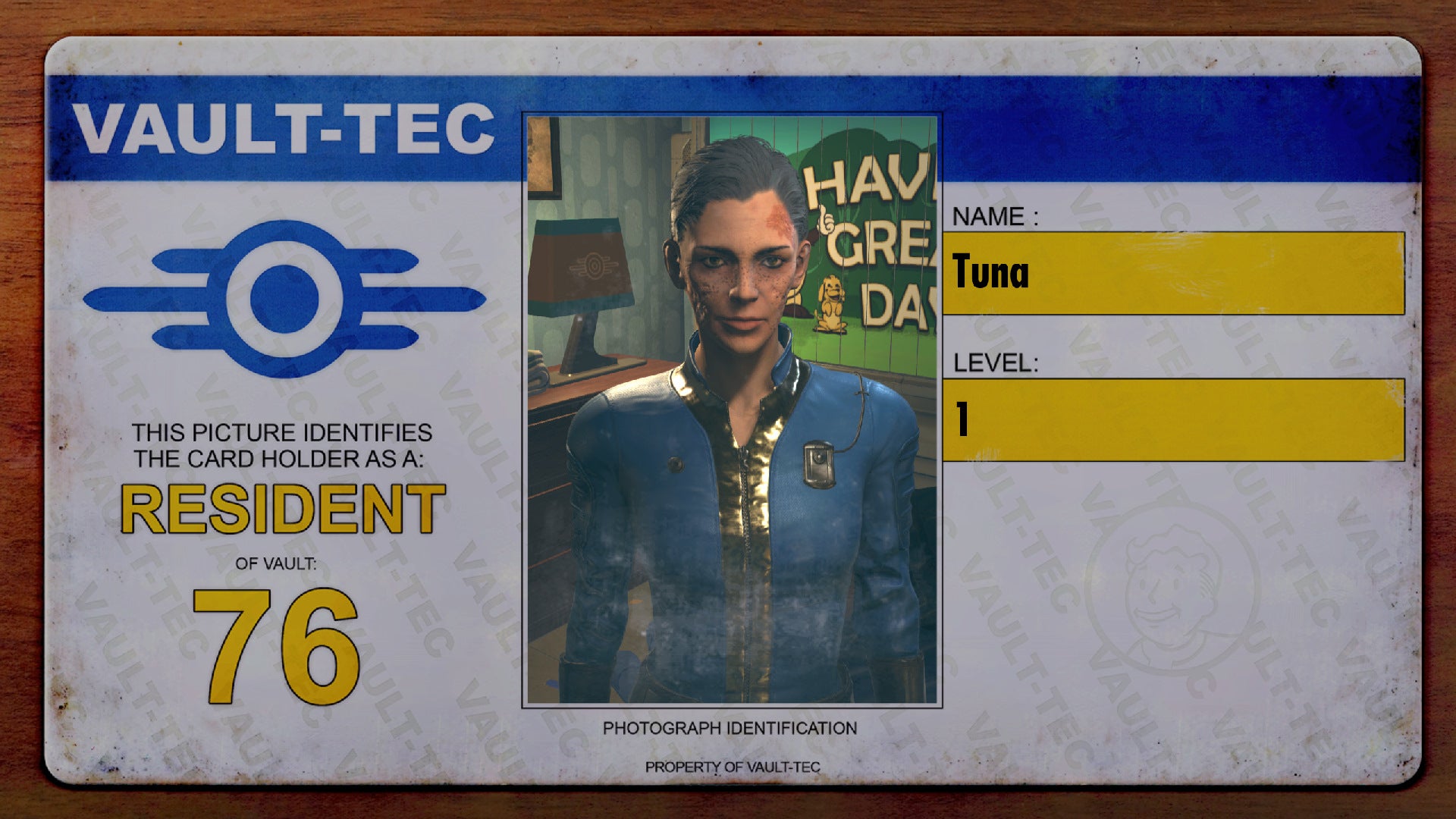 Why Tuna? I don’t know, just felt right.