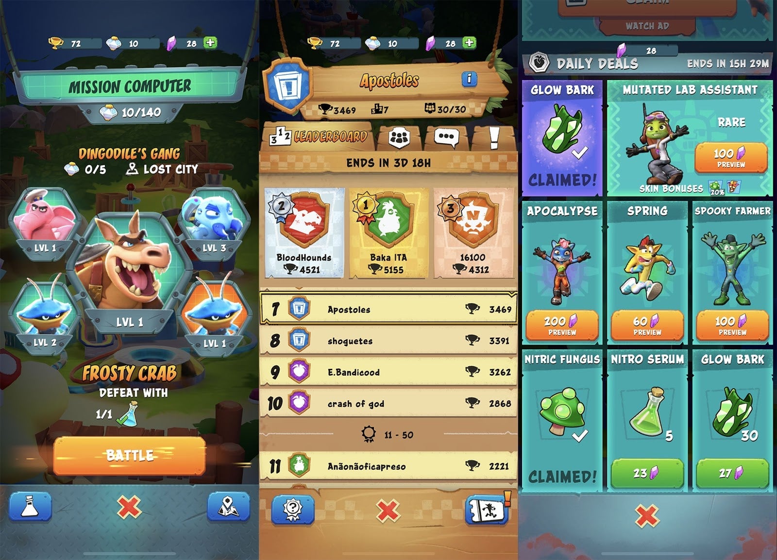 Missions, groups, and microtransactions. 