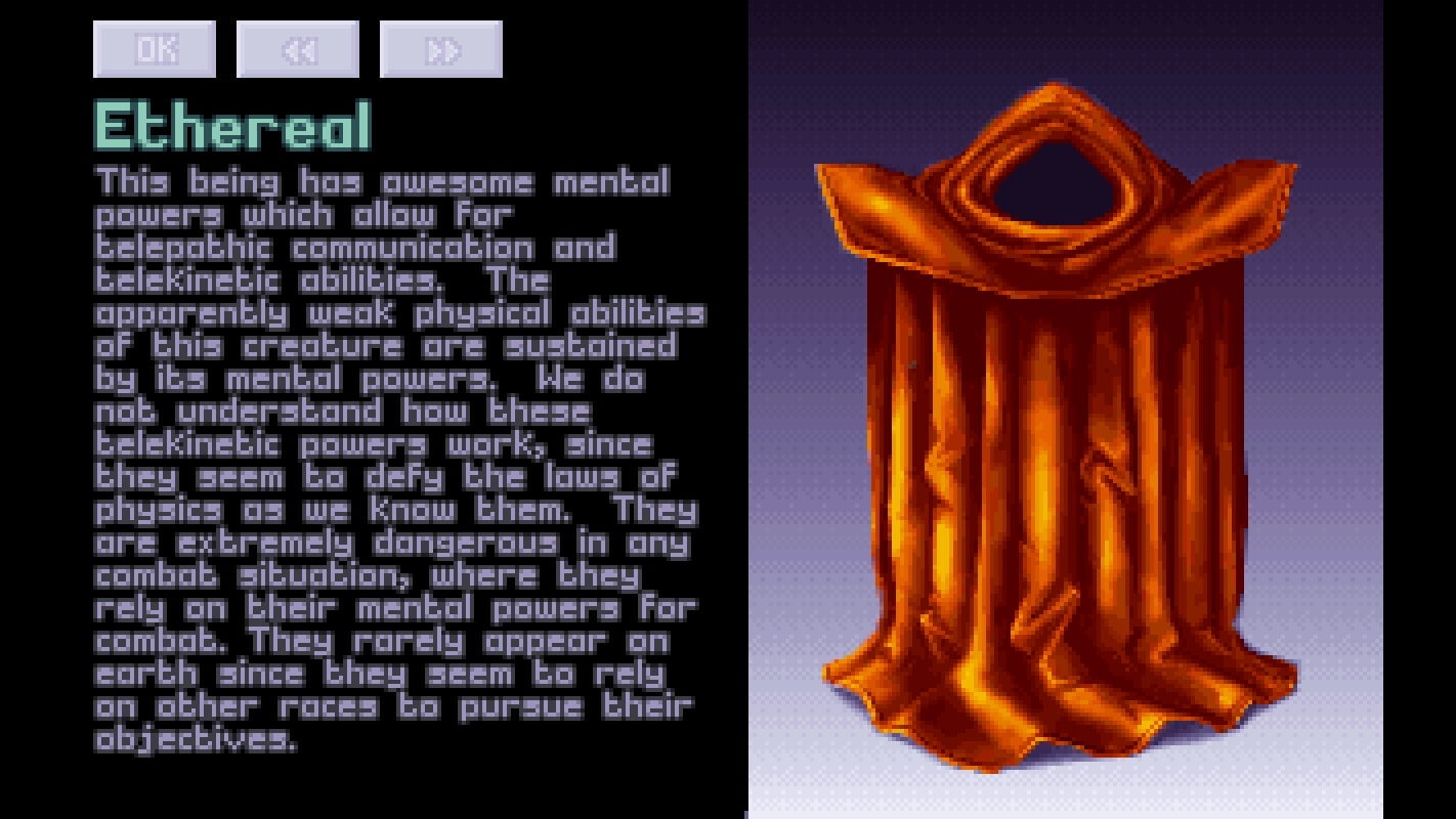 Capturing aliens and hauling them back to base for research yielded valuable information such as their attacks, strengths, and weaknesses.