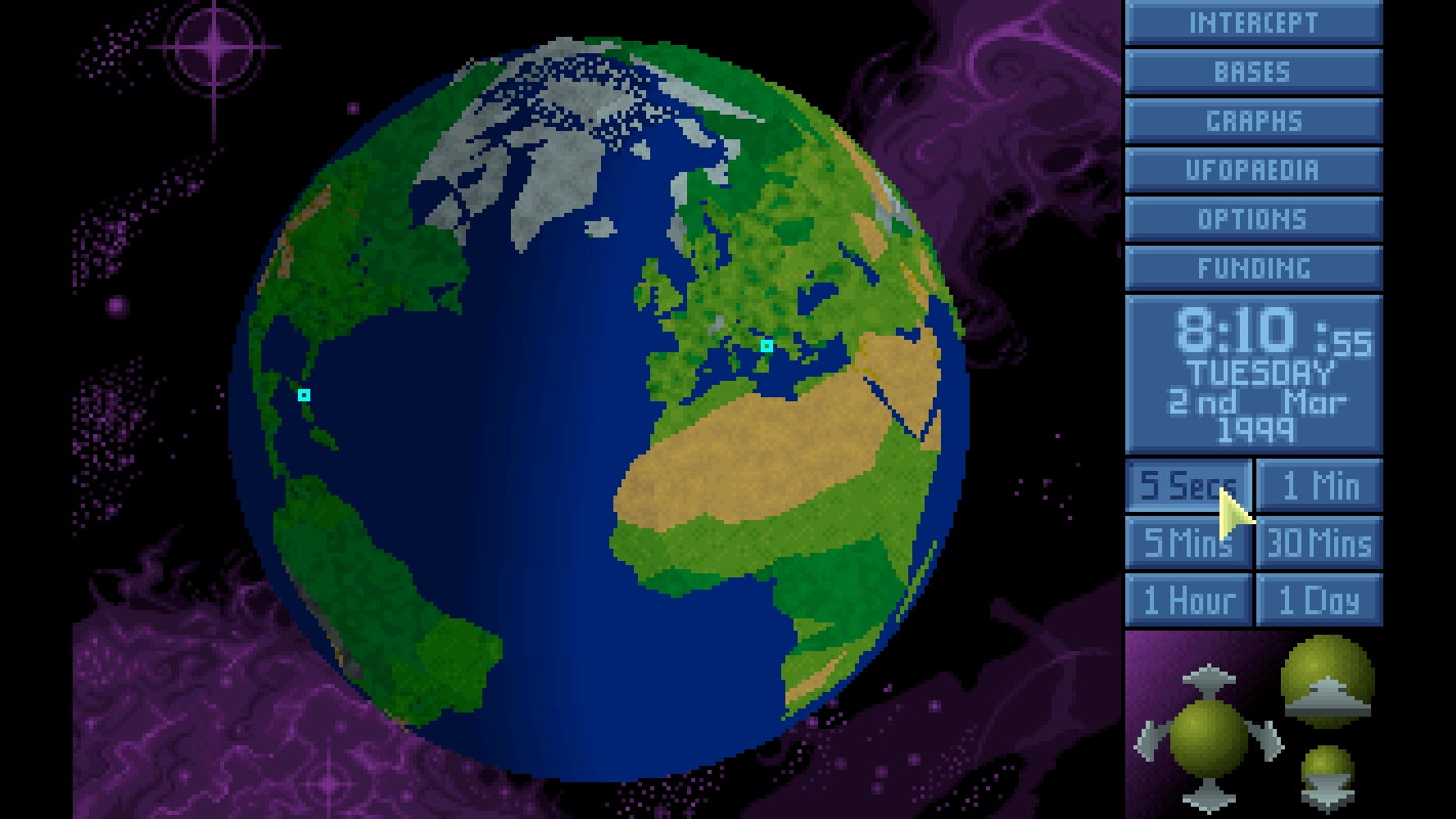 X-COM really consisted of two games in one: The Geoscape, where players trained troops, financed research, and monitored UFO activity...