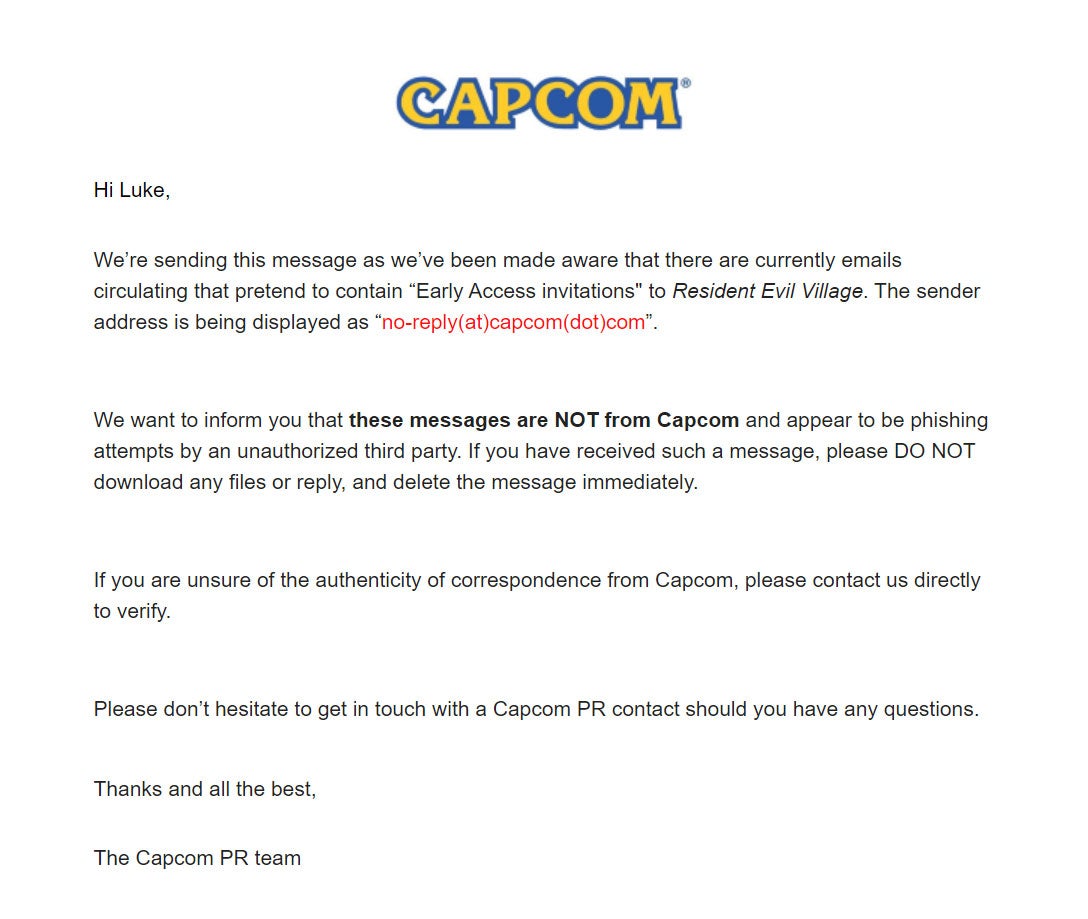 Image: Capcom