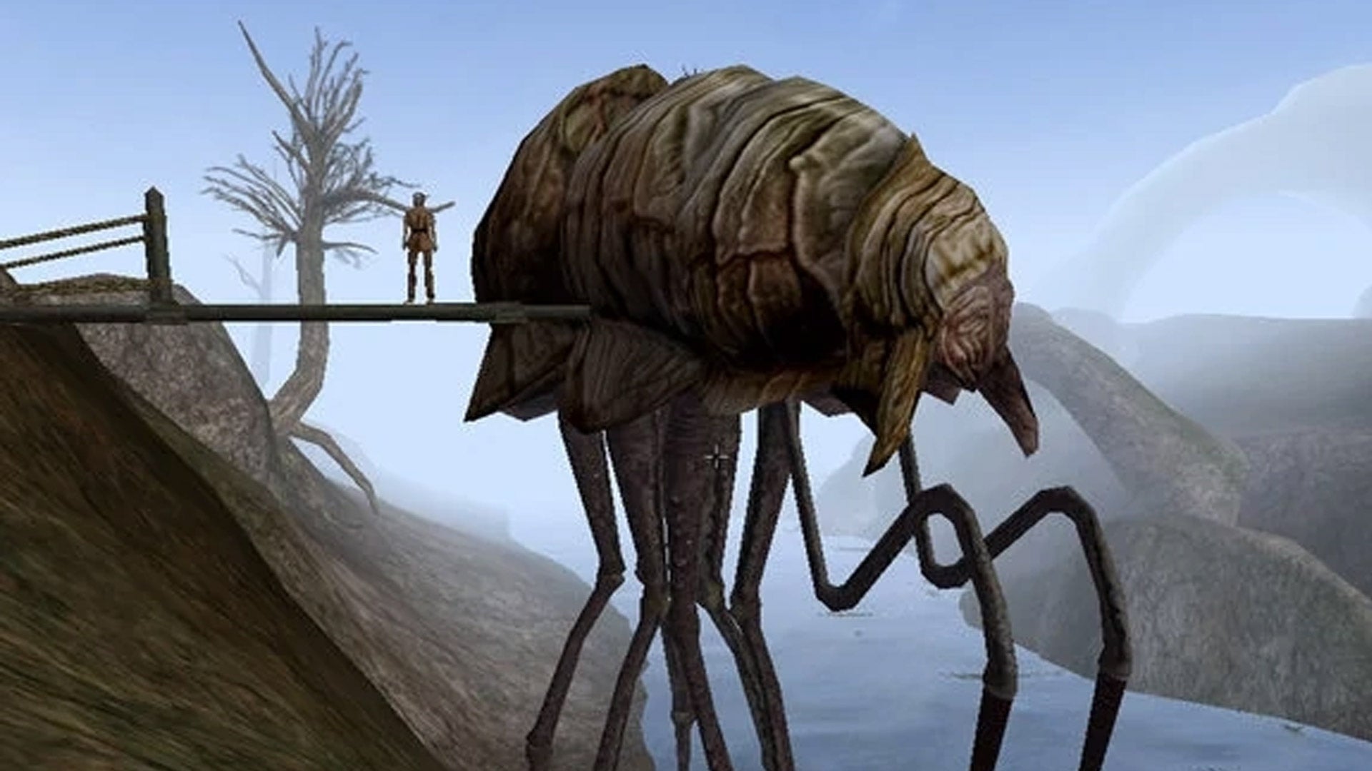 How Silt Striders looked in Morrowind back in 2002. 