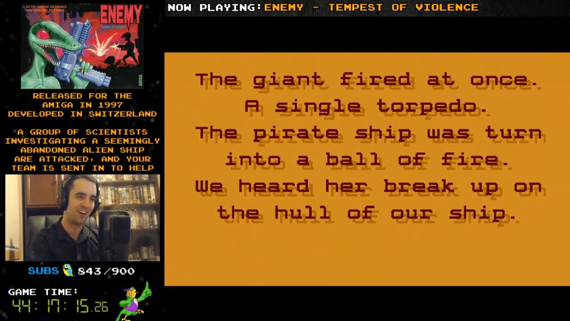 Typos aside, the story for this game is riveting