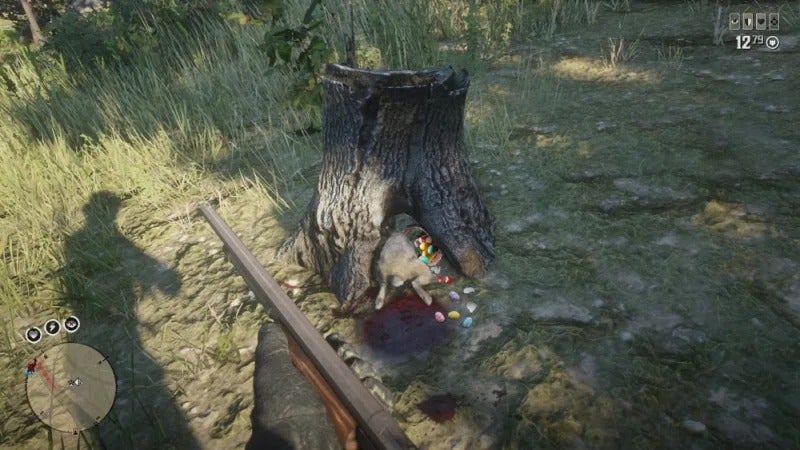 Edregis picks up the award for “Most Disturbing Easter Decoration.”