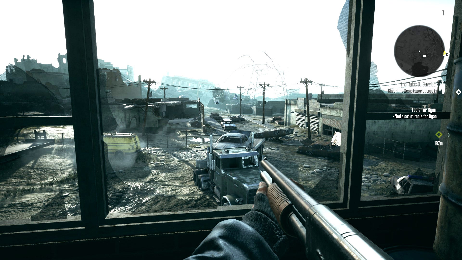 I love the visual design of the world. It’s washed out and looks dead. 