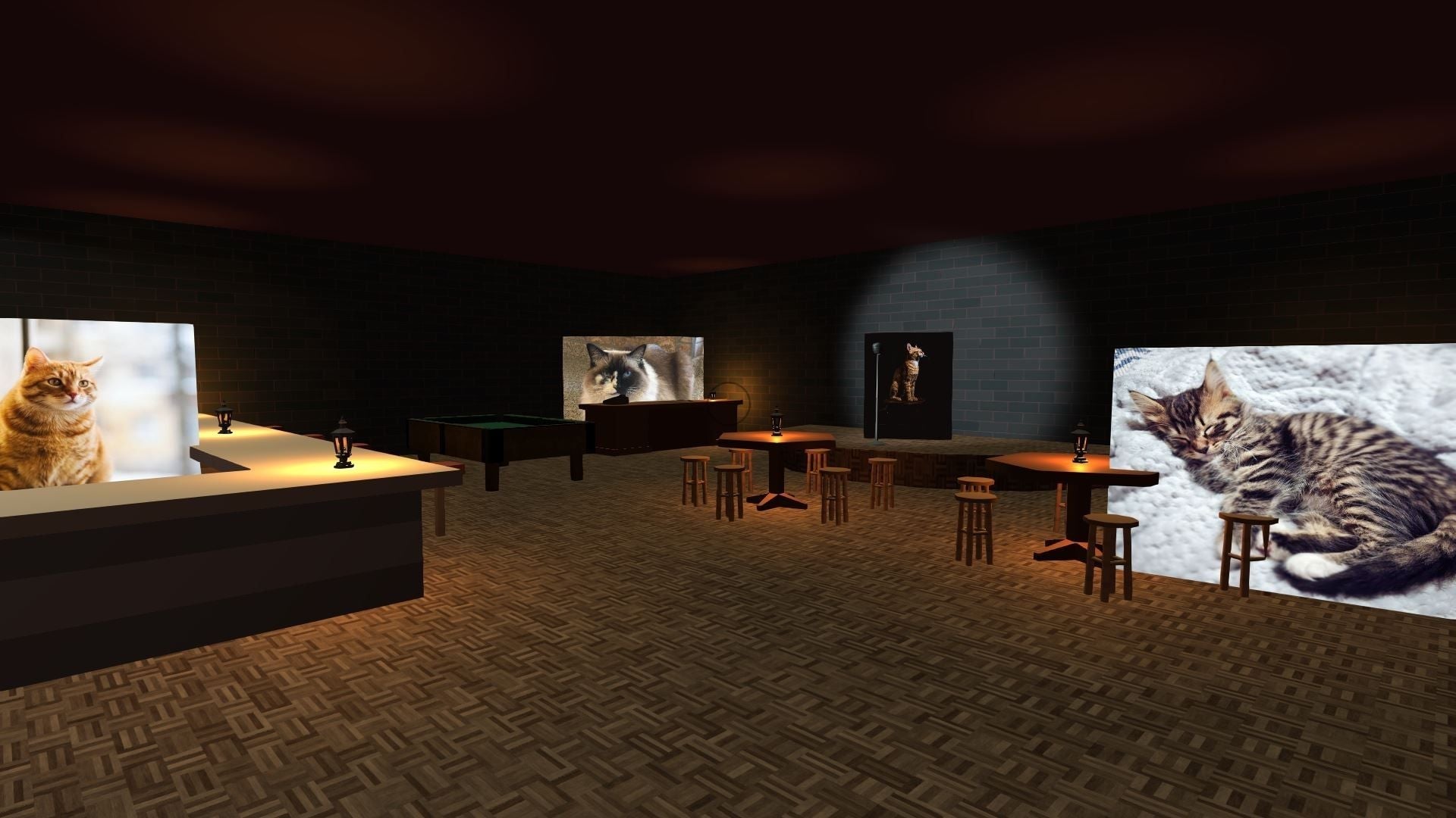 A secret lair of cats hidden amongst an airport for aliens currently run by dogs.