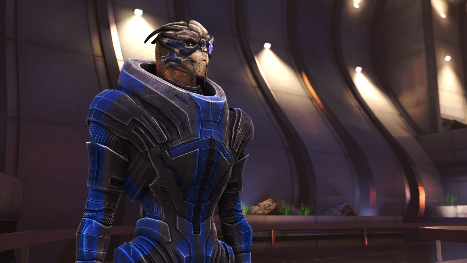 I love photo mode so much. Look how young Garrus looks here.