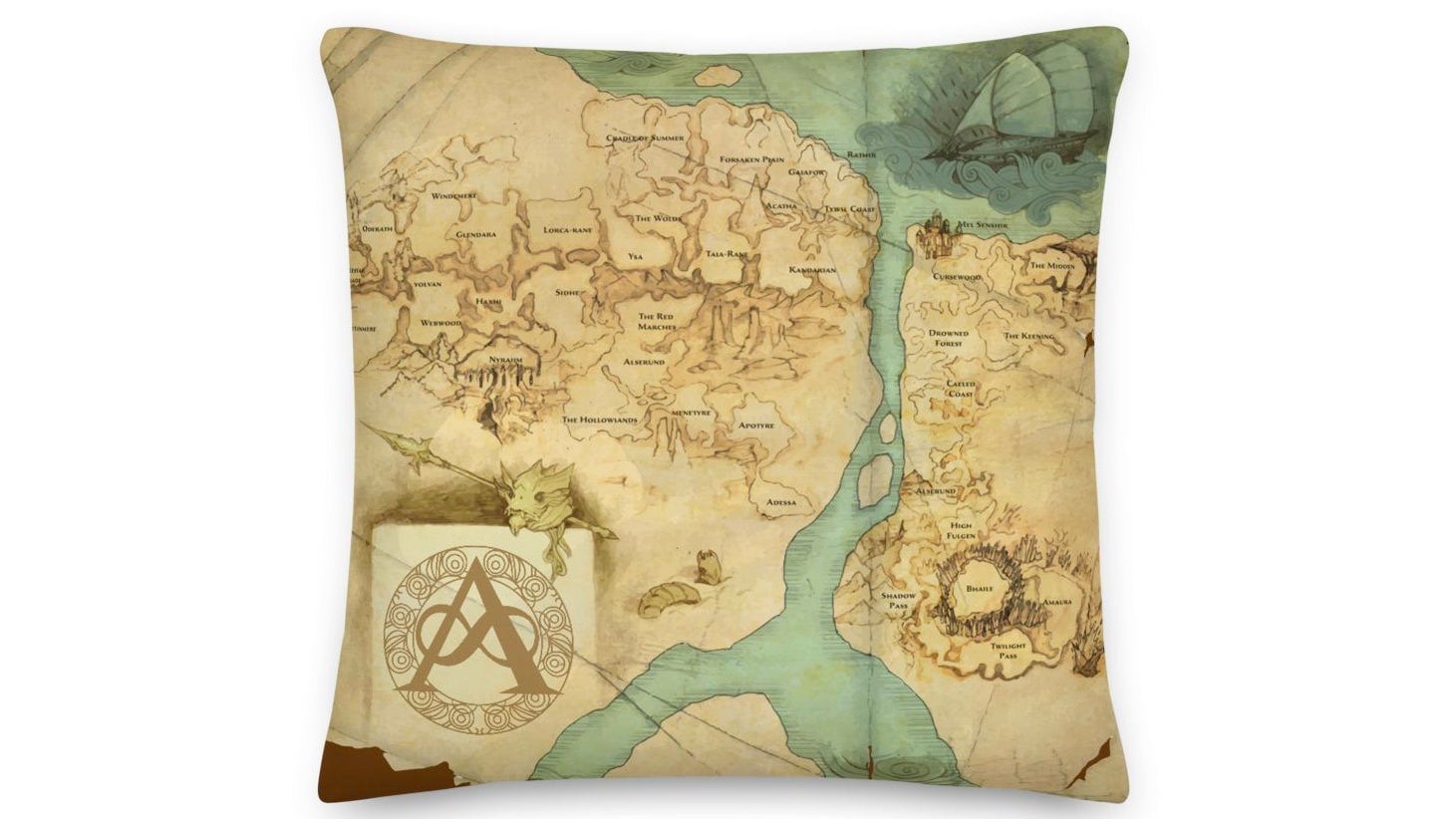 Anyone need a Kingdoms of Amalur map pillow?