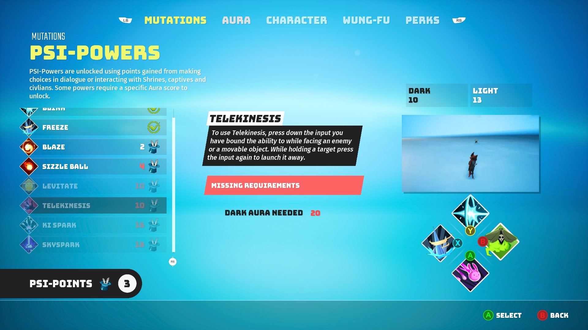 Unlike most games with morality systems, you can unlock both “good” and “evil” powers.