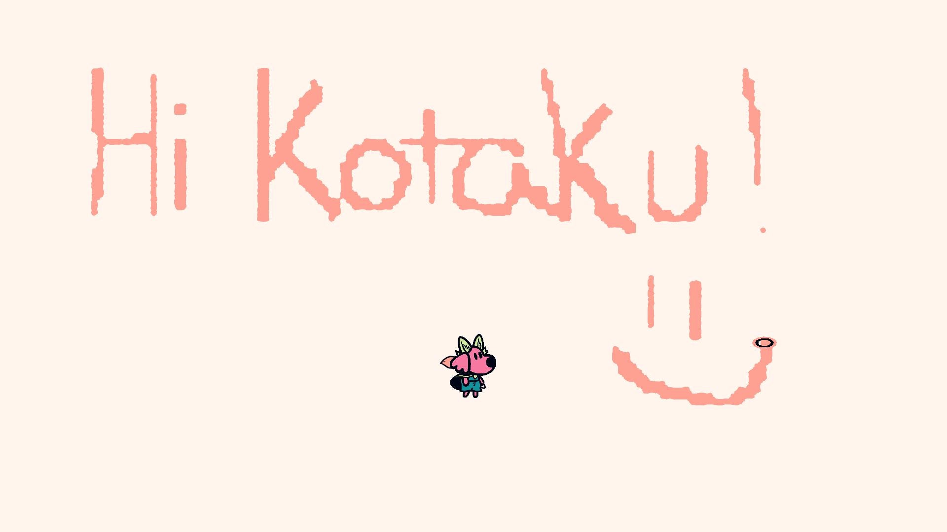 This is the extend of my artistic abilities. This is also now the gameâs menu screen which is a nice touch.