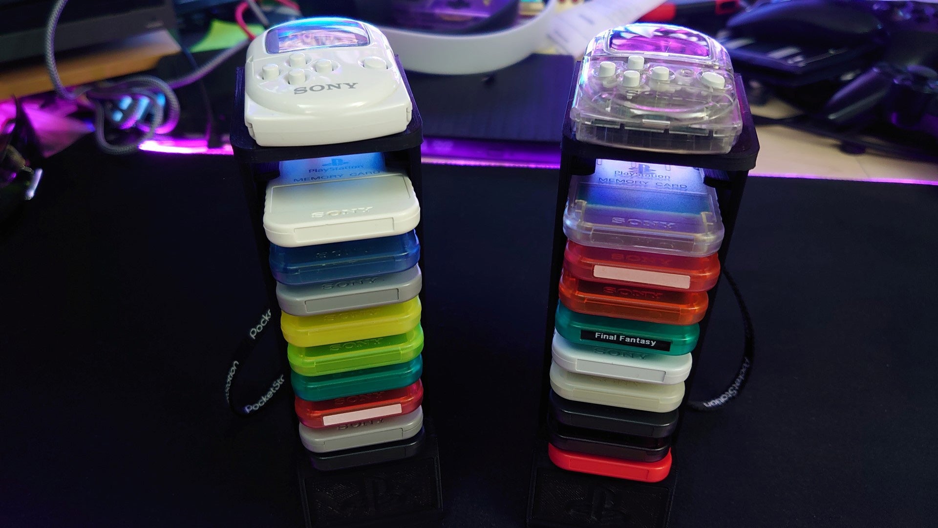 Lock’s friend designed a 3D-printable PlayStation memory card holder. You can print it yourself!