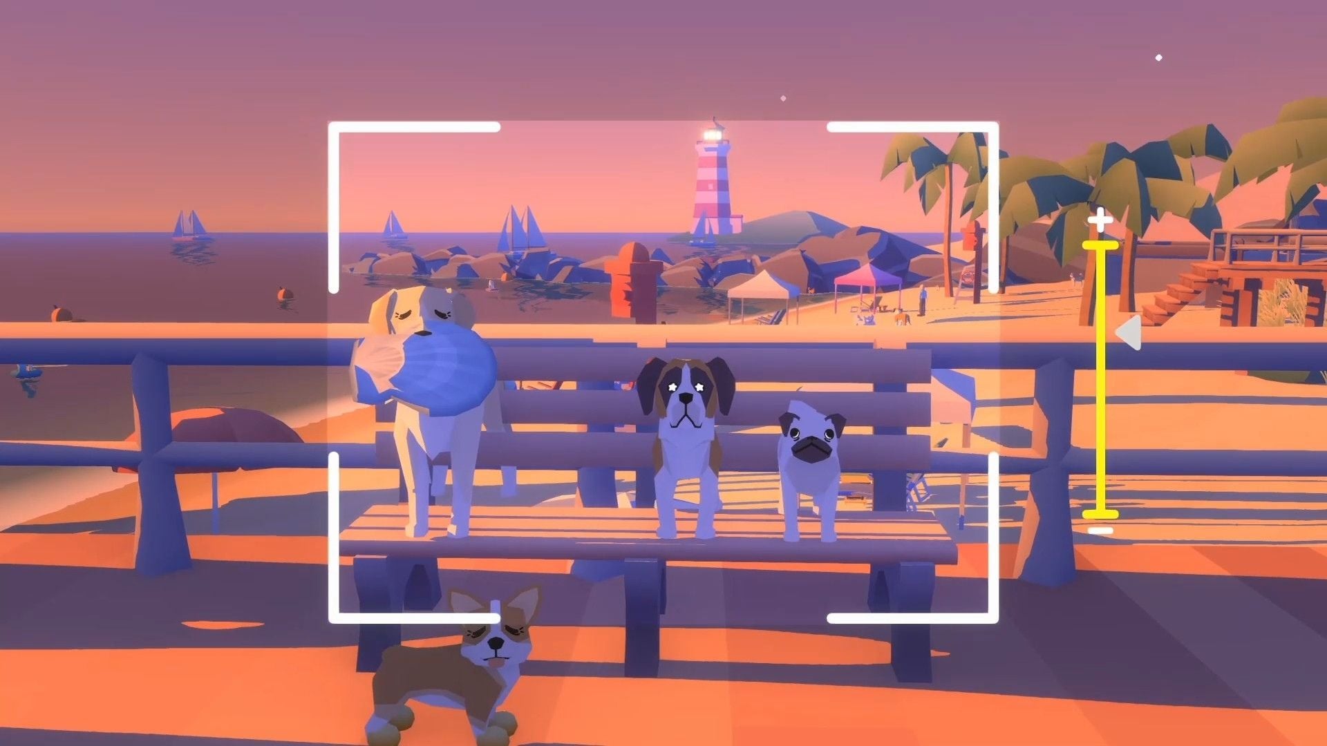 In Pupperazzi you can pet, then shoot (as in picture you monster) the puppies!