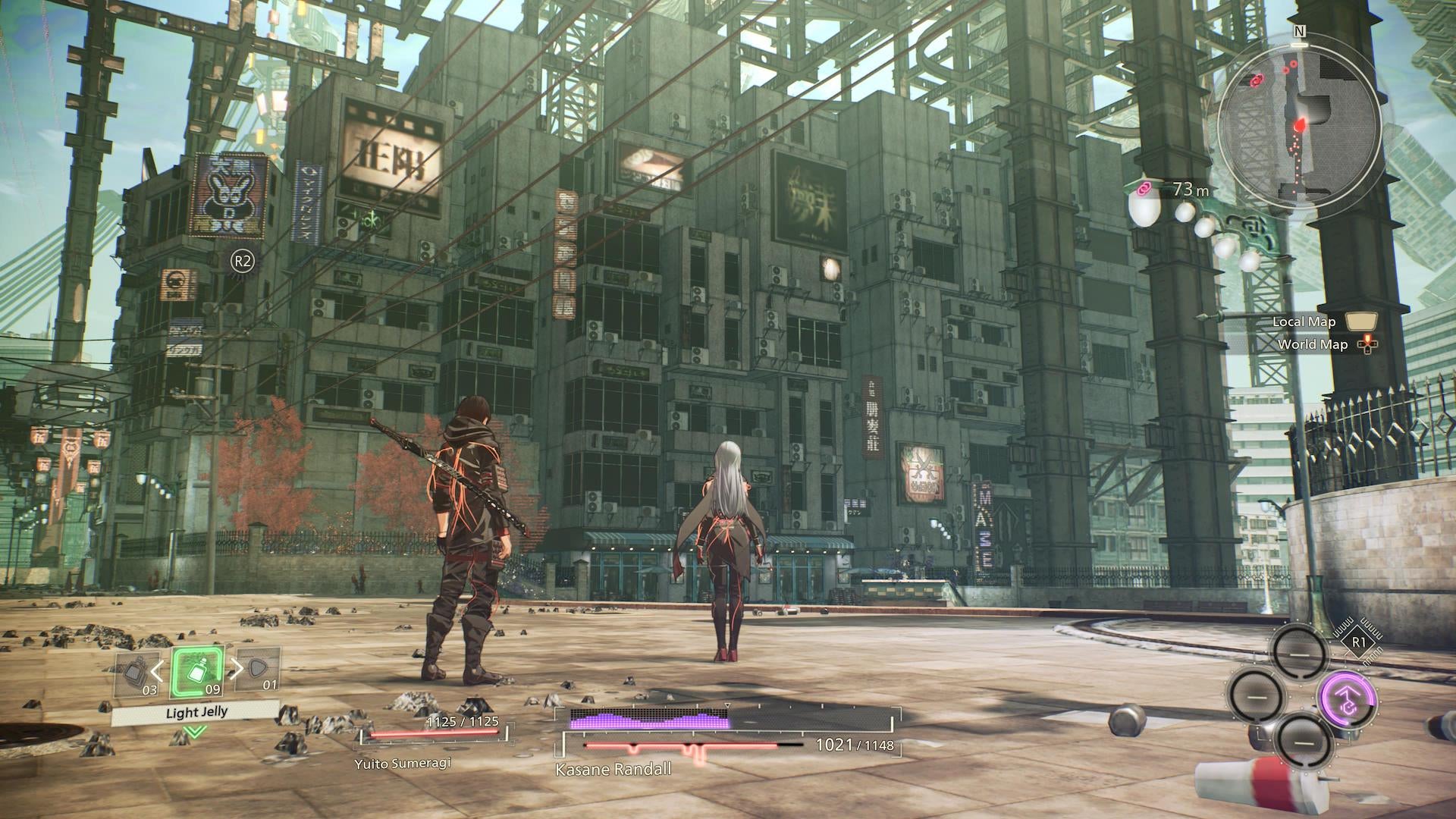 Occasionally, you have both Yuito and Kasane in your party, but you can only control the lead character.