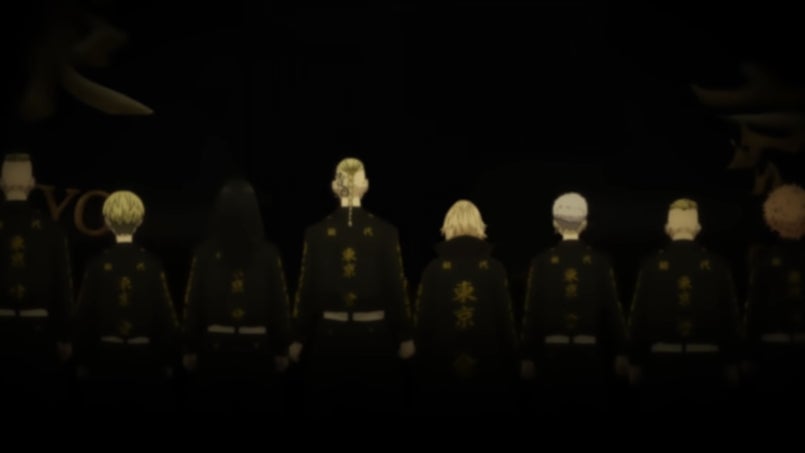 In the Crunchyroll release, the manji symbol is removed. Note it doesnât appear on the gangâs jackets, either.