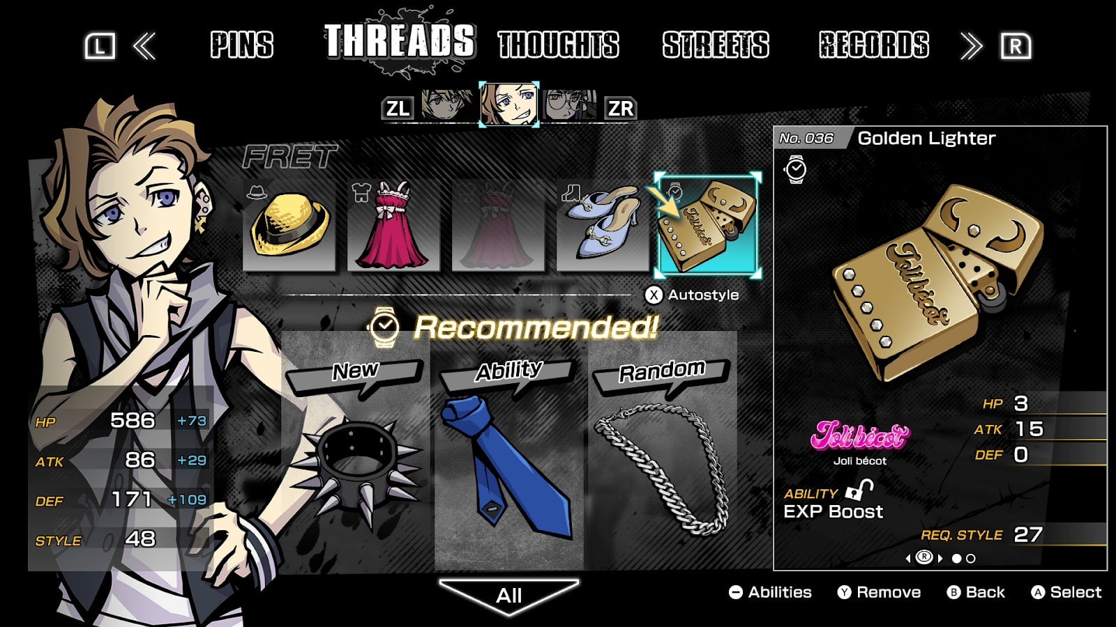 I really wish all this showed up on his character model. 