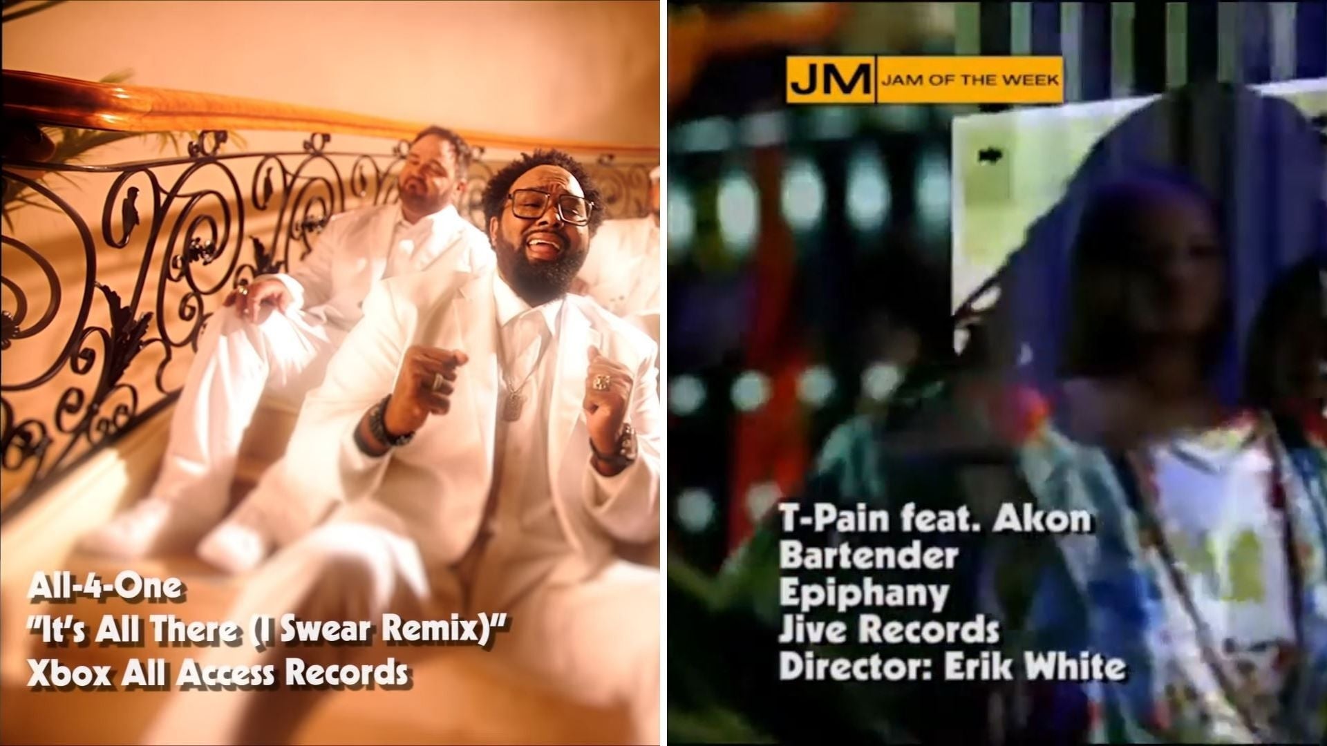 Xbox’s video looks like it makes use of the Kabel Black font illustrated above right, common to MTV music video credits.