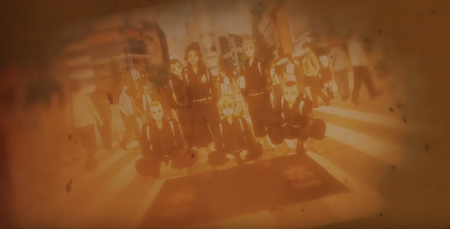 In the Crunchyroll version, the symbol has been covered.