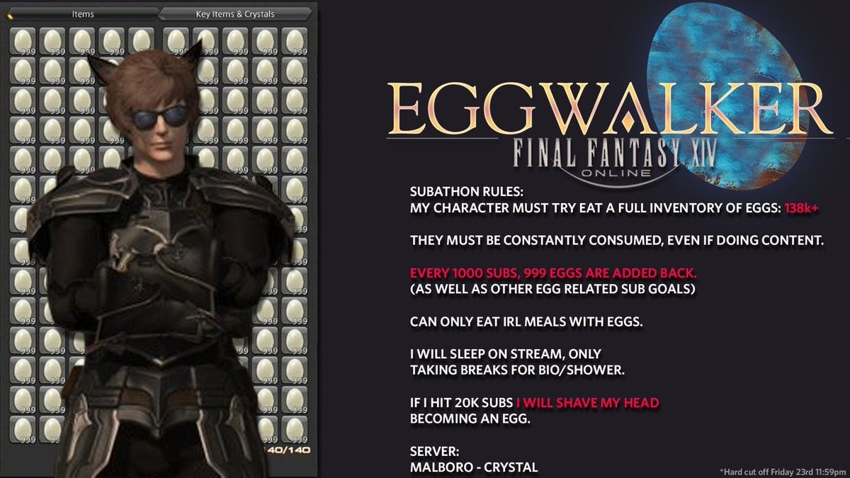 Just like EndWalker, only with less ends and many more eggs. 