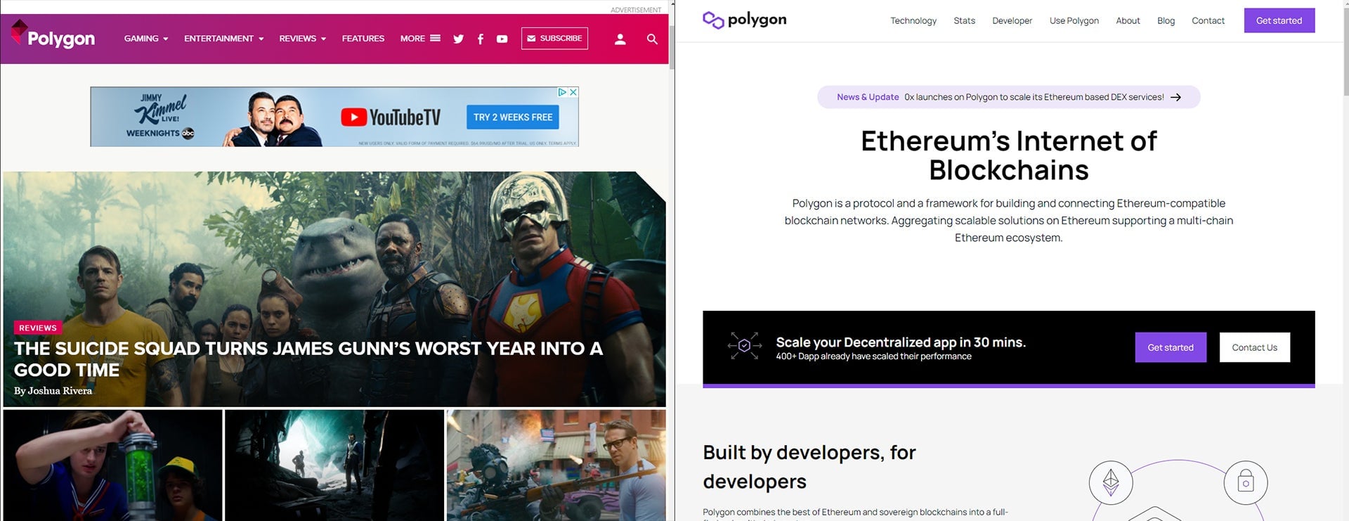 Left: Right Polygon. Right: Wrong Polygon. 