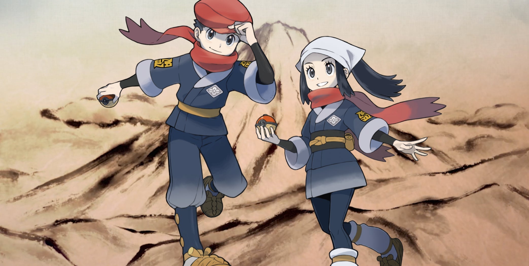 The heroes of Pokemon Legends Arceus