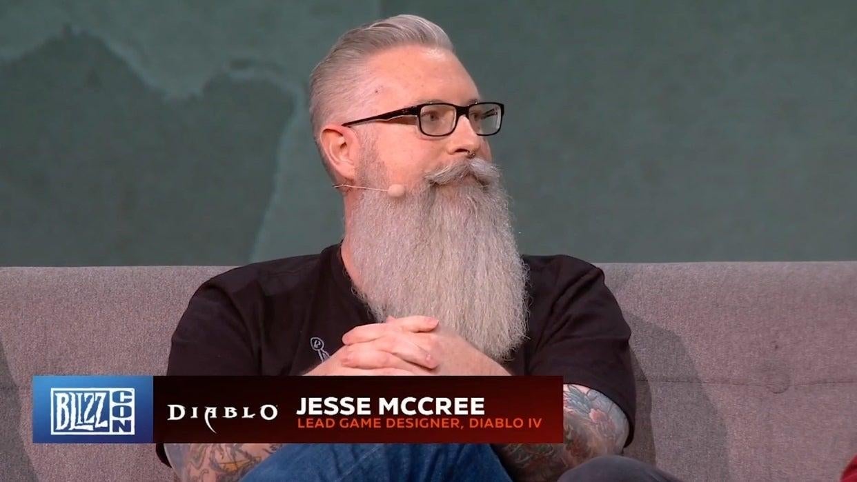Jesse McCree was mostly recently a lead designer on Diablo 4.