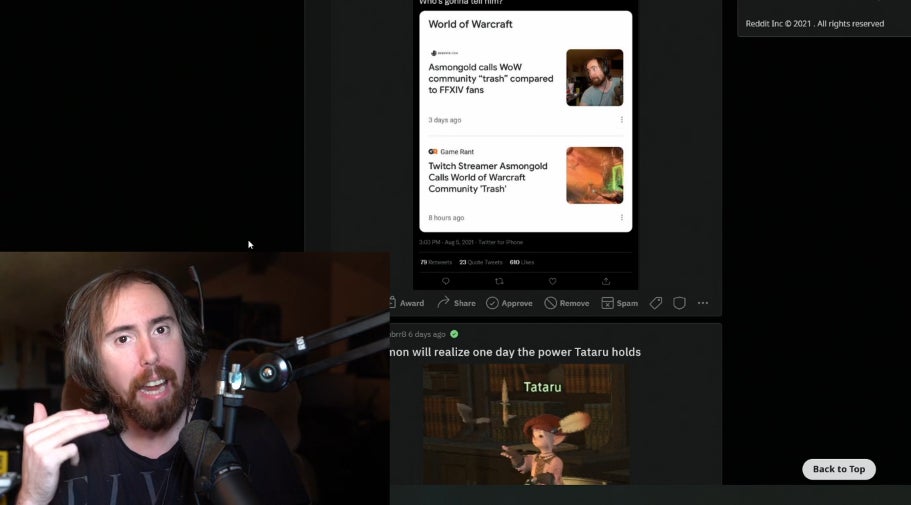 Screenshot: Twitch / Asmongold / Kotaku