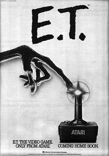 An ad for Atari’s infamous E.T. from the October 16, 1982 issue of Billboard