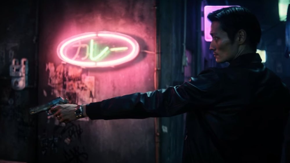 The neon sign here reads, âcurry.â I love curry.