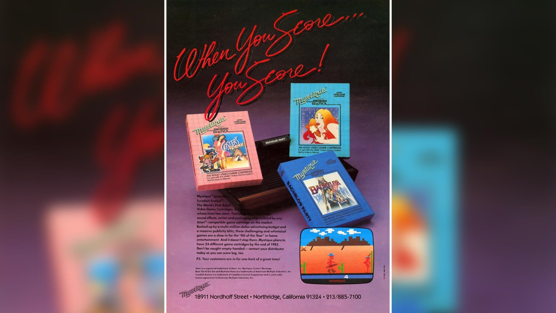 Mystique ad appearing in the Oct 16, 1982 issue of Billboard