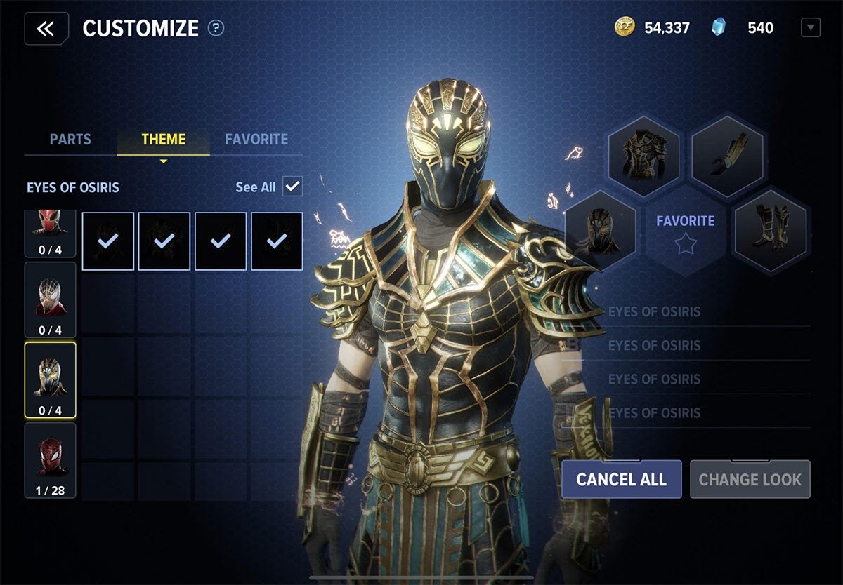 Swing like an Egyptian. 