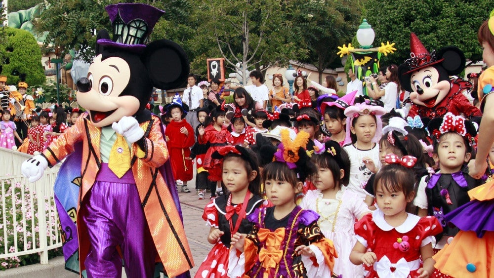 Notice all the purple in the Halloween costumes.