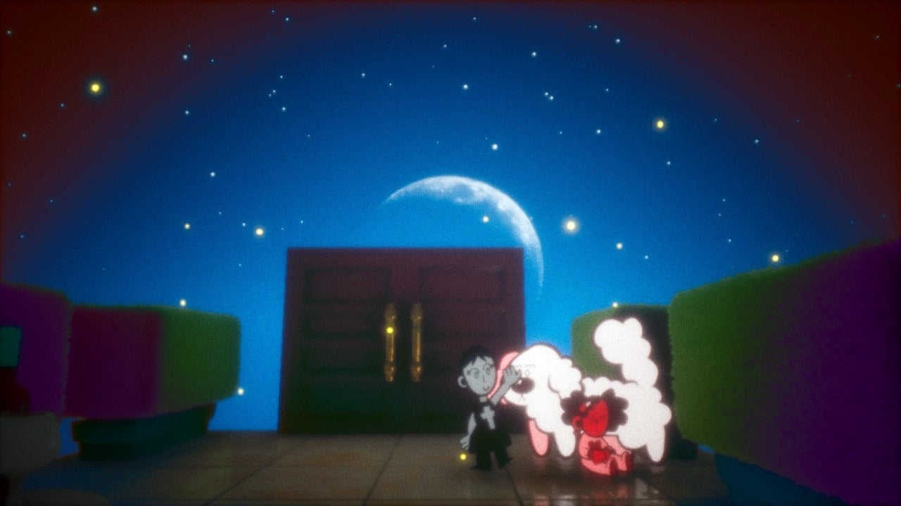 Yes, you can pet the dog in Subway Midnight. 