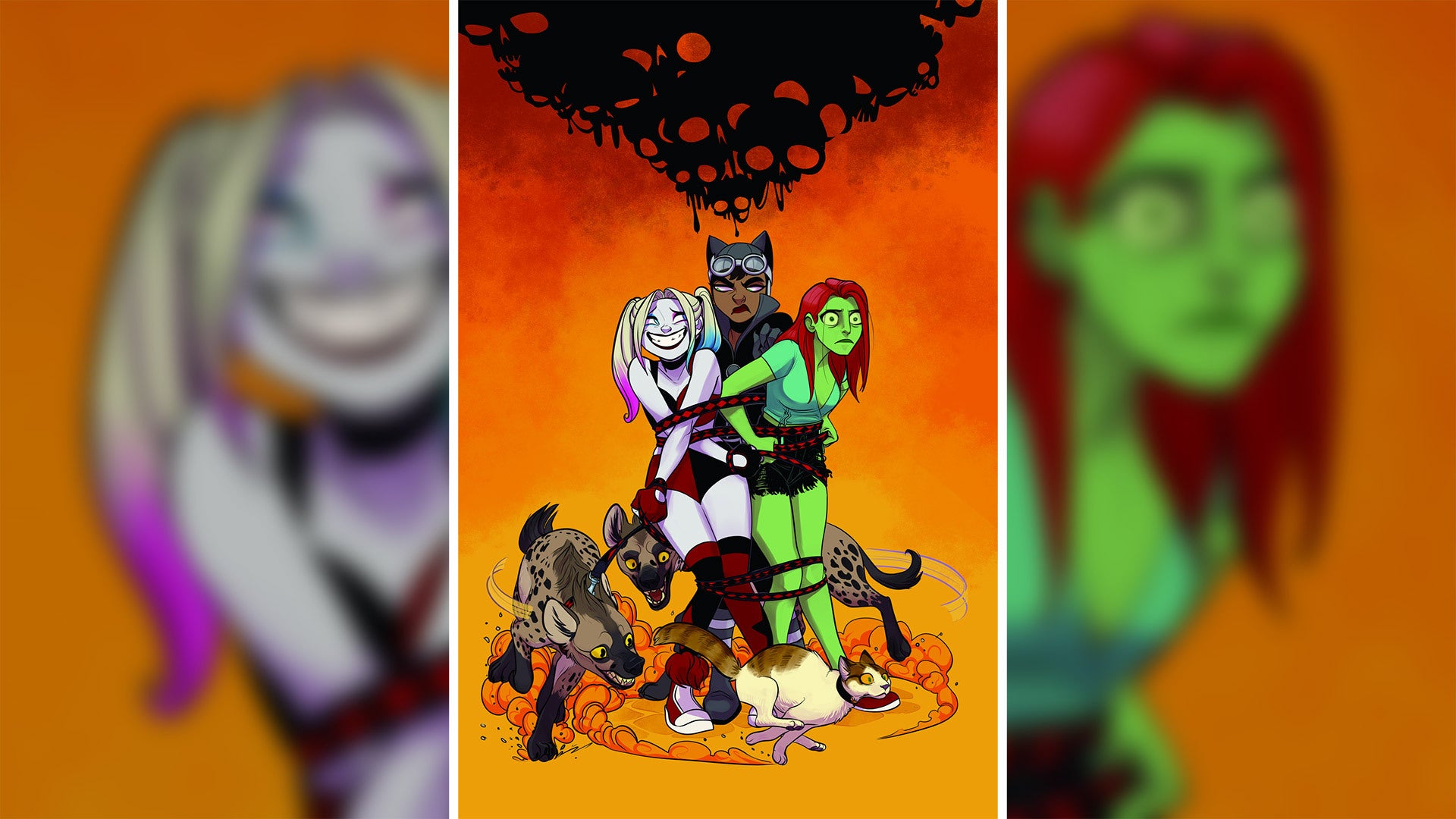 Catwoman also gets dragged into the loversâ Thelma & Louise road trip, much to her surprise.